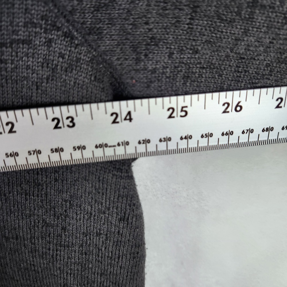 Eddie Bauer Men's XL Gray Maroon Trim Crewneck Pullover Fleece Sweater - Picture 6 of 9